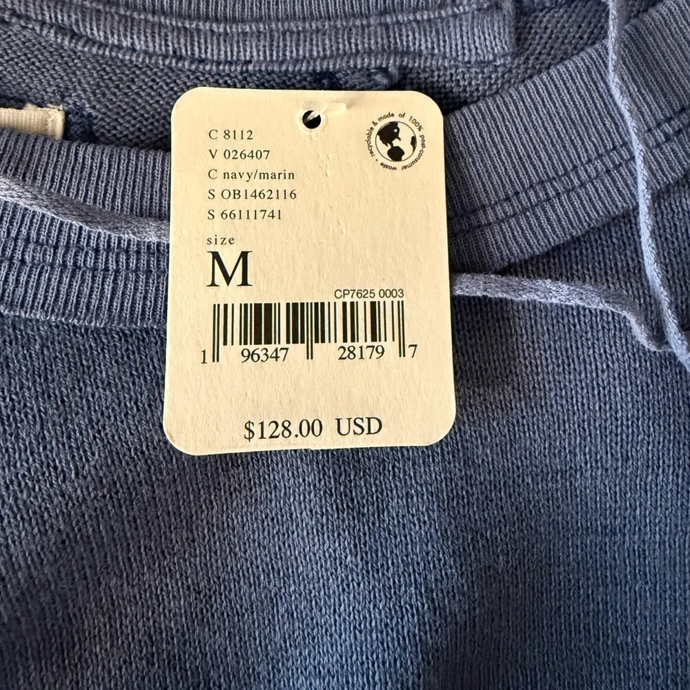 Free People Petunia Tee -  Floral Appliqué Sleeves - M - NWT - Picture 8 of 9